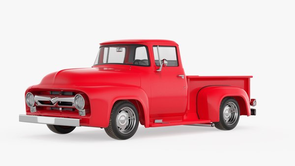 1956年のフォードF100ピックアップトラックのチューニングが装備され 