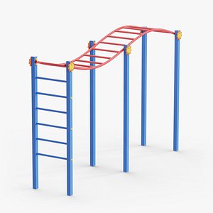 Monkey Bars Wave 01 Red