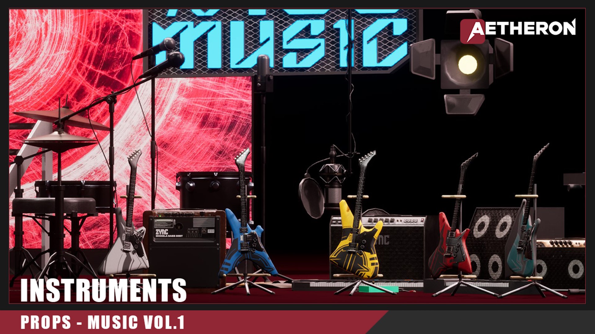 Musical Instruments VOL 1 Nanite And Low Poly 3D Model - TurboSquid 2308715