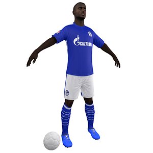 3d model soccer player body