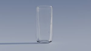 3D Glass with smudges model