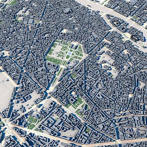 3D Cityscape Paris France