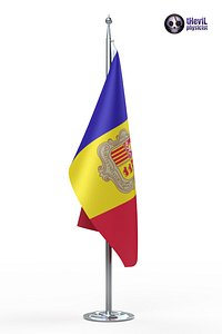 3d model of flag rope