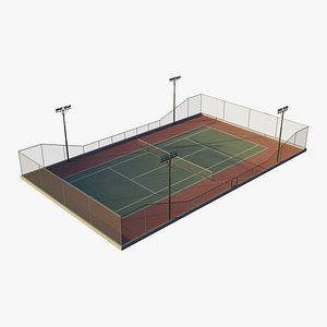 3D Tennis Court