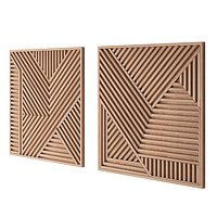 Decorative panel made of wooden slats