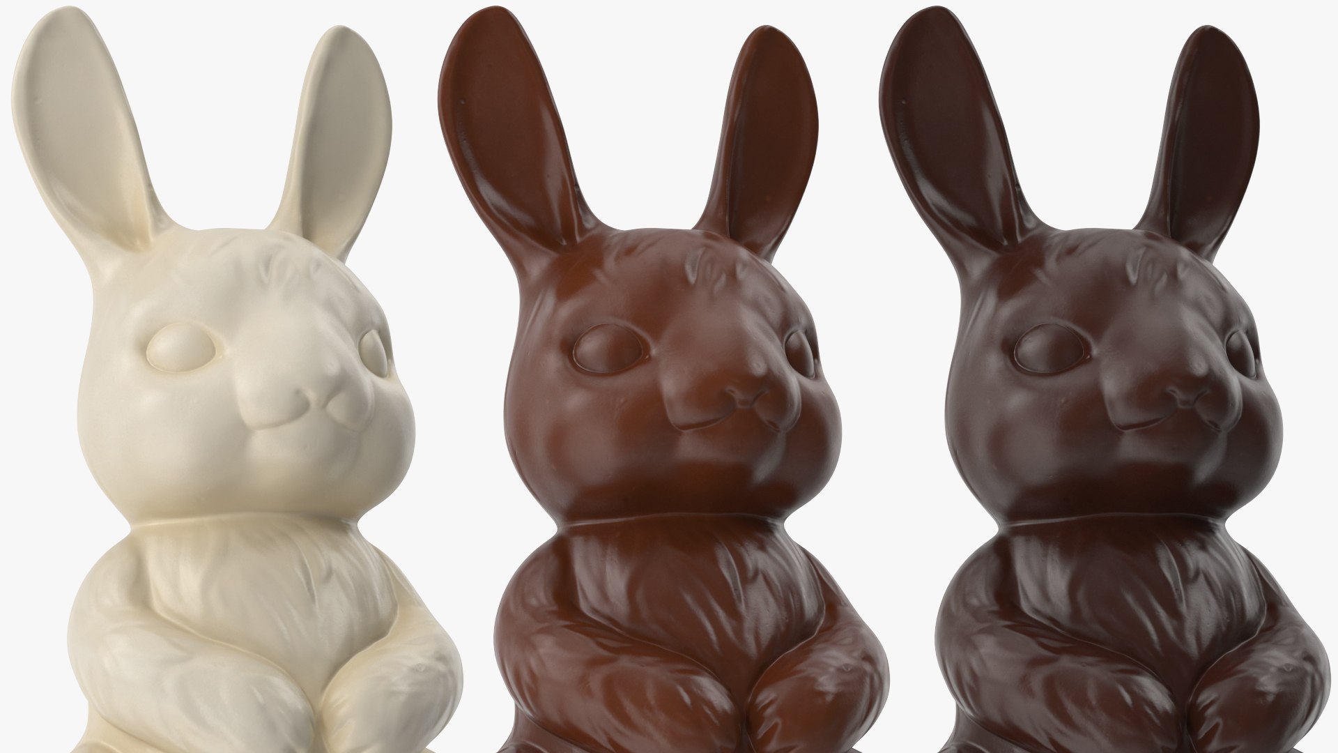 3d Model Chocolate Bunnies Turbosquid 1537677