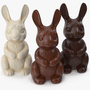 3D model chocolate bunnies