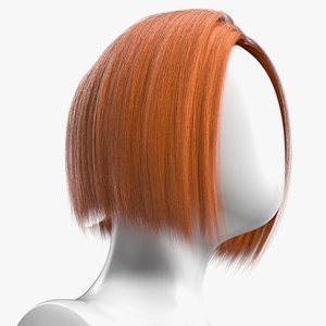 Sleek Bob Haircut Red