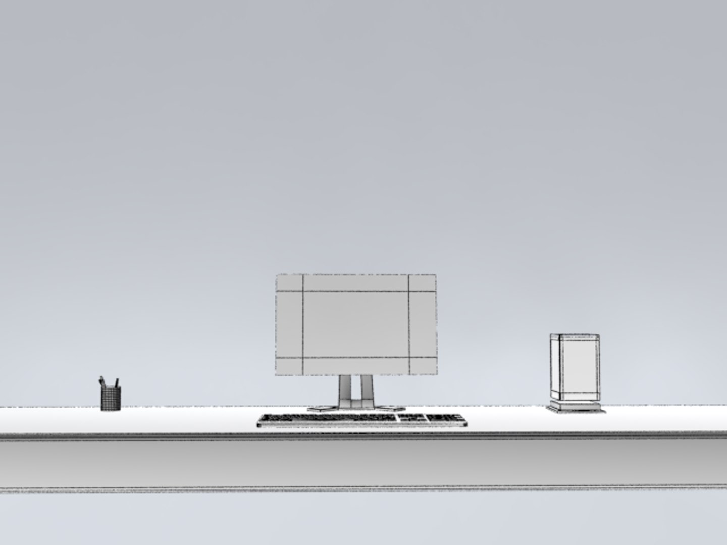 Desktop Keyboard 3D - TurboSquid 1480337
