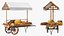 Market Stall Cart with Goods