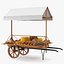 Market Stall Cart with Goods