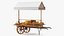 Market Stall Cart with Goods