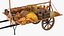 Market Stall Cart with Goods