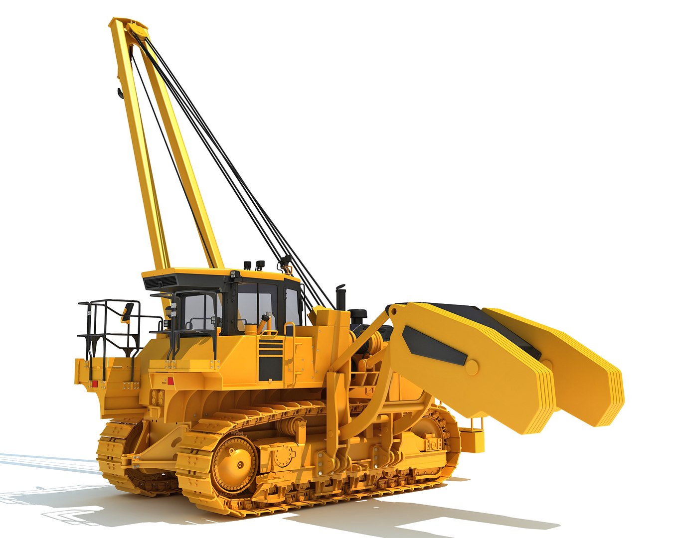 3D Track Dozer Pipelayer - TurboSquid 2235843