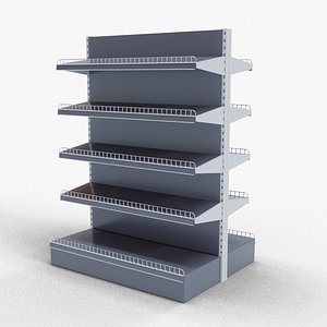 Tilted Supermarket Shelf