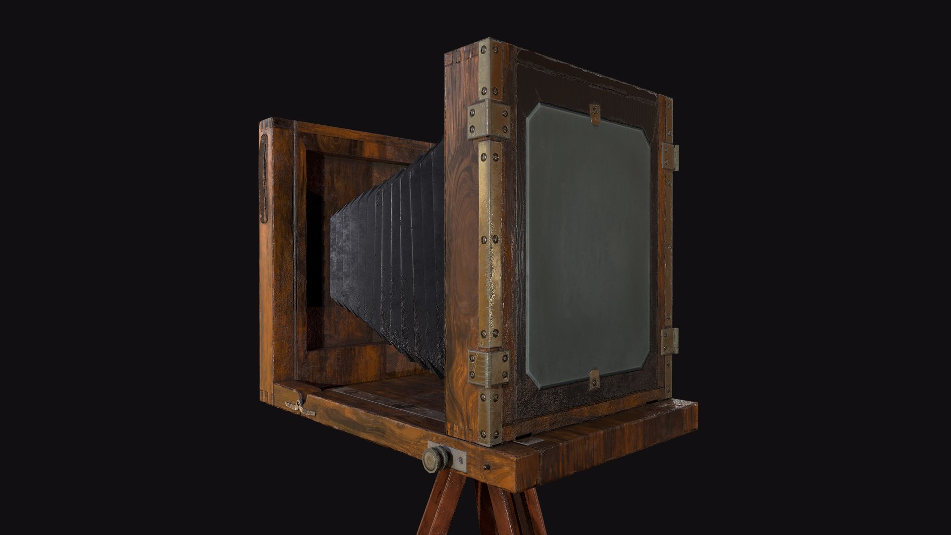 3D 19th century wet plate camera model https://p.turbosquid.com/ts-thumb/28/UoEYQd/wh/cam2/jpg/1621404343/1920x1080/fit_q87/ed8944b476b3775d1ea0818001031cd7b9ca6432/cam2.jpg
