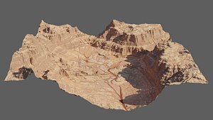 3D 8K Detailed Canyon Landscape