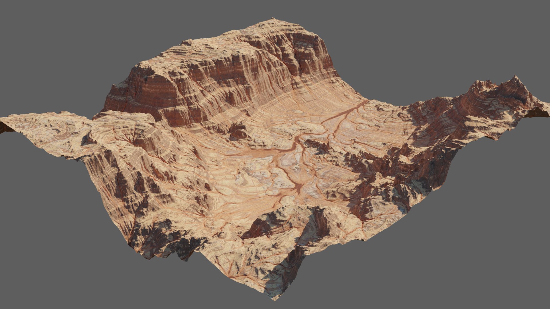 3D 8K Detailed Canyon Landscape - TurboSquid 1818149