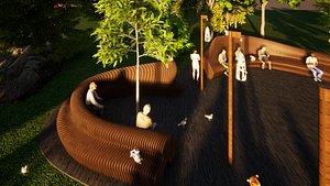 Parametric Bench 3D model