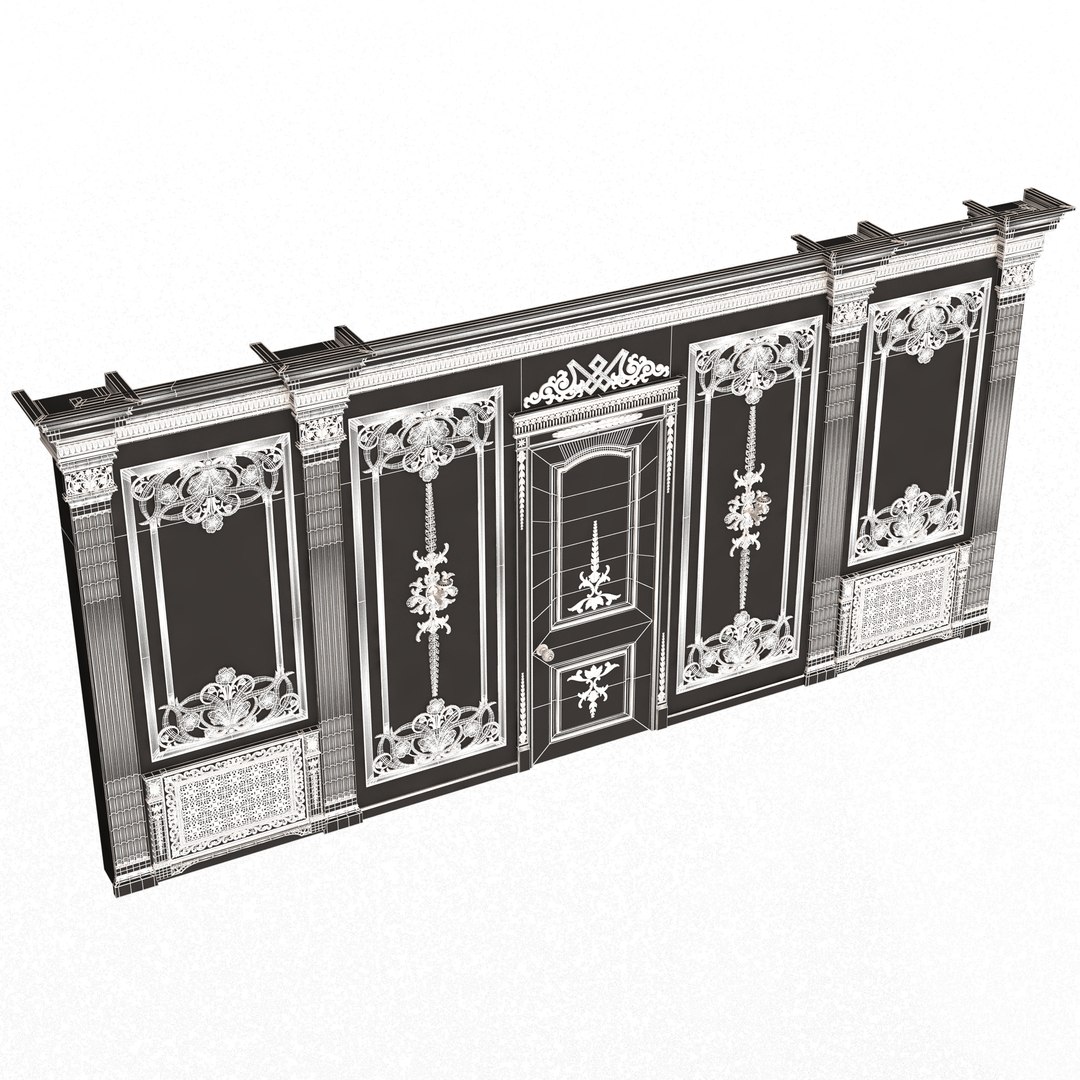 Boiserie Classic Wall Panels Collection 0202 3D model https://p.turbosquid.com/ts-thumb/28/W1M7PS/12/wireframeboiserieclassicwallwithmouldings092/jpg/1708718988/1920x1080/fit_q87/5a6708d2953f205704719aced32deb72ca32aae9/wireframeboiserieclassicwallwithmouldings092.jpg