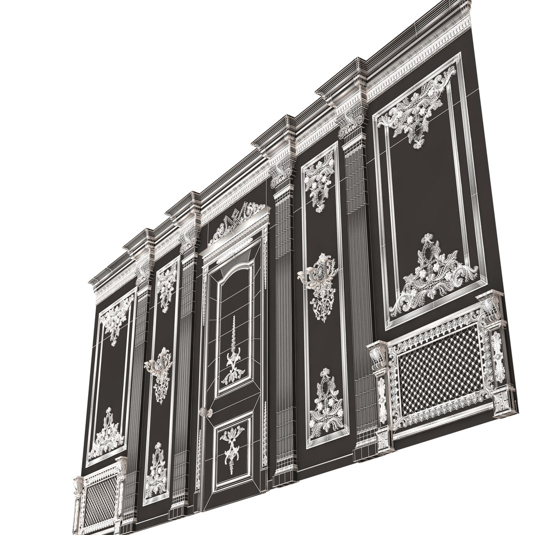 Boiserie Classic Wall Panels Collection 0202 3D model https://p.turbosquid.com/ts-thumb/28/W1M7PS/5d/wireframeboiserieclassicwallwithmouldings074/jpg/1708718981/1920x1080/fit_q87/ed703a3bf5f0cf48bbde981efd31e2ceaec1d2bc/wireframeboiserieclassicwallwithmouldings074.jpg