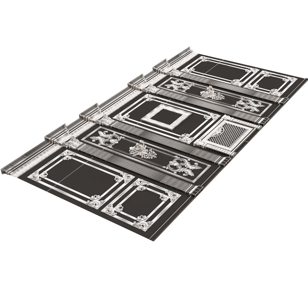 Boiserie Classic Wall Panels Collection 0202 3D model https://p.turbosquid.com/ts-thumb/28/W1M7PS/HT/wireframeboiserieclassicwallwithmouldings0106/jpg/1708718997/1920x1080/fit_q87/d20ea1b72f2d7b8943ba475125e469fb870fcc58/wireframeboiserieclassicwallwithmouldings0106.jpg