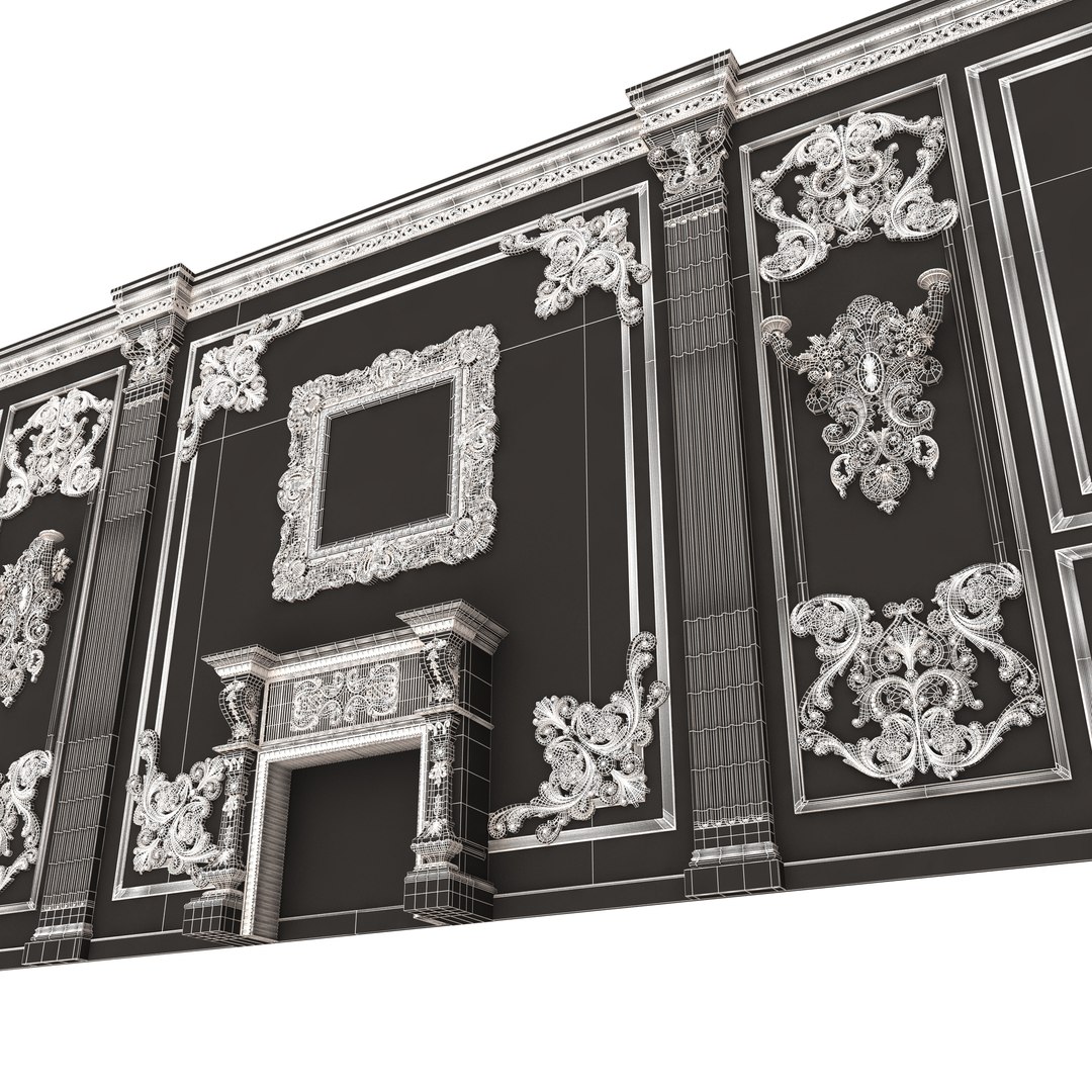 Boiserie Classic Wall Panels Collection 0202 3D model https://p.turbosquid.com/ts-thumb/28/W1M7PS/Tz/wireframeboiserieclassicwallwithmouldings065/jpg/1708718978/1920x1080/fit_q87/3e02555b8082e31fdcecc8f5452ffb3f1473a46a/wireframeboiserieclassicwallwithmouldings065.jpg