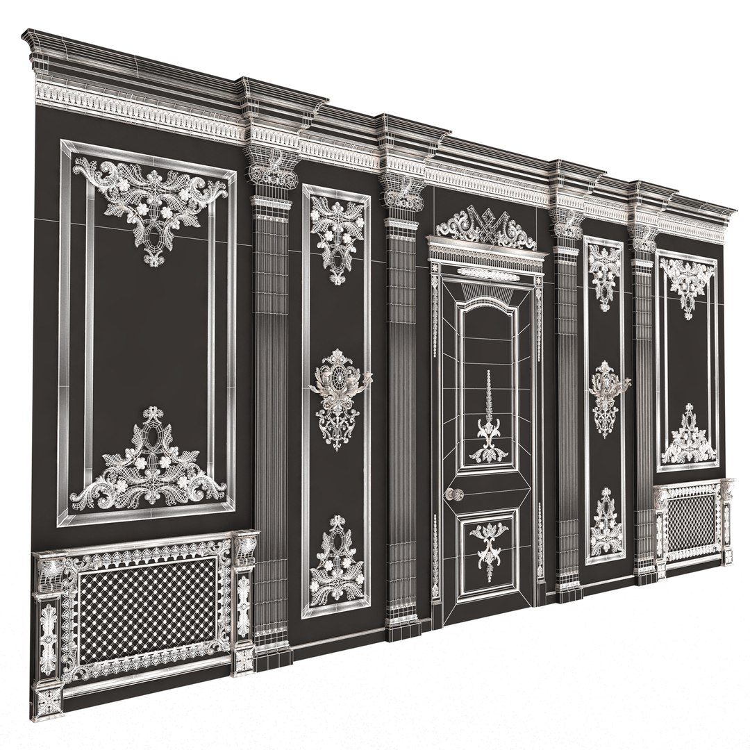 Boiserie Classic Wall Panels Collection 0202 3D model https://p.turbosquid.com/ts-thumb/28/W1M7PS/kA/wireframeboiserieclassicwallwithmouldings073/jpg/1708718982/1920x1080/fit_q87/5aaee2165fb24b71eb594d0e3aec027bb1a20a19/wireframeboiserieclassicwallwithmouldings073.jpg