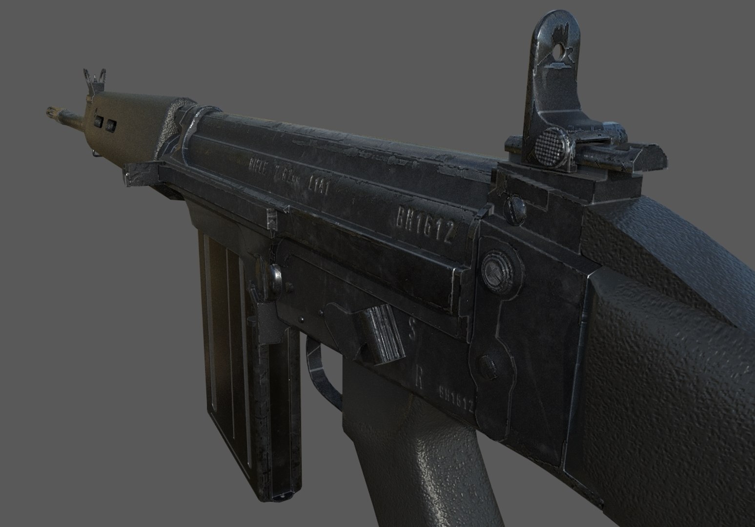 3D Model L1a1 Rifle Slr TurboSquid 1423631