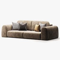 Lilt Bucle Lilac Sofa