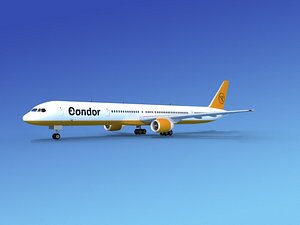 airline boeing 757 757-300 3d model