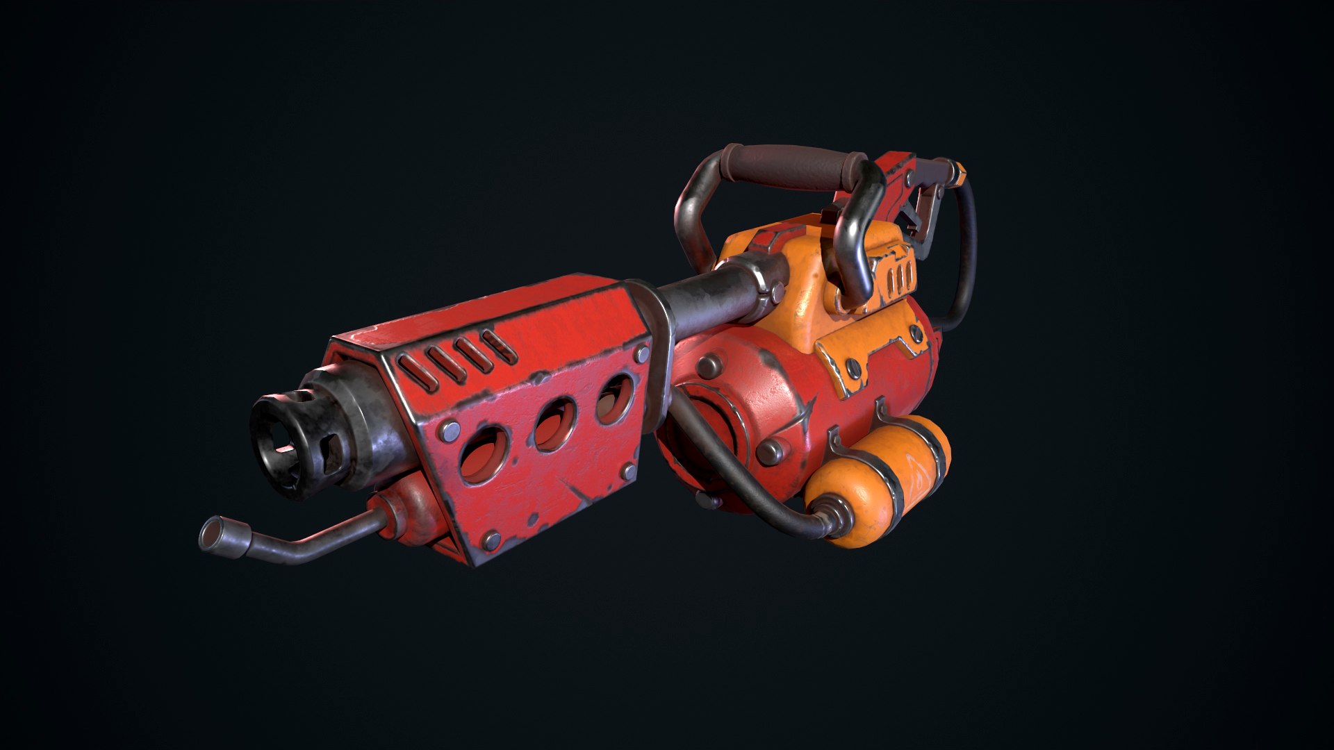 Flamethrower 3D Model - TurboSquid 2400905