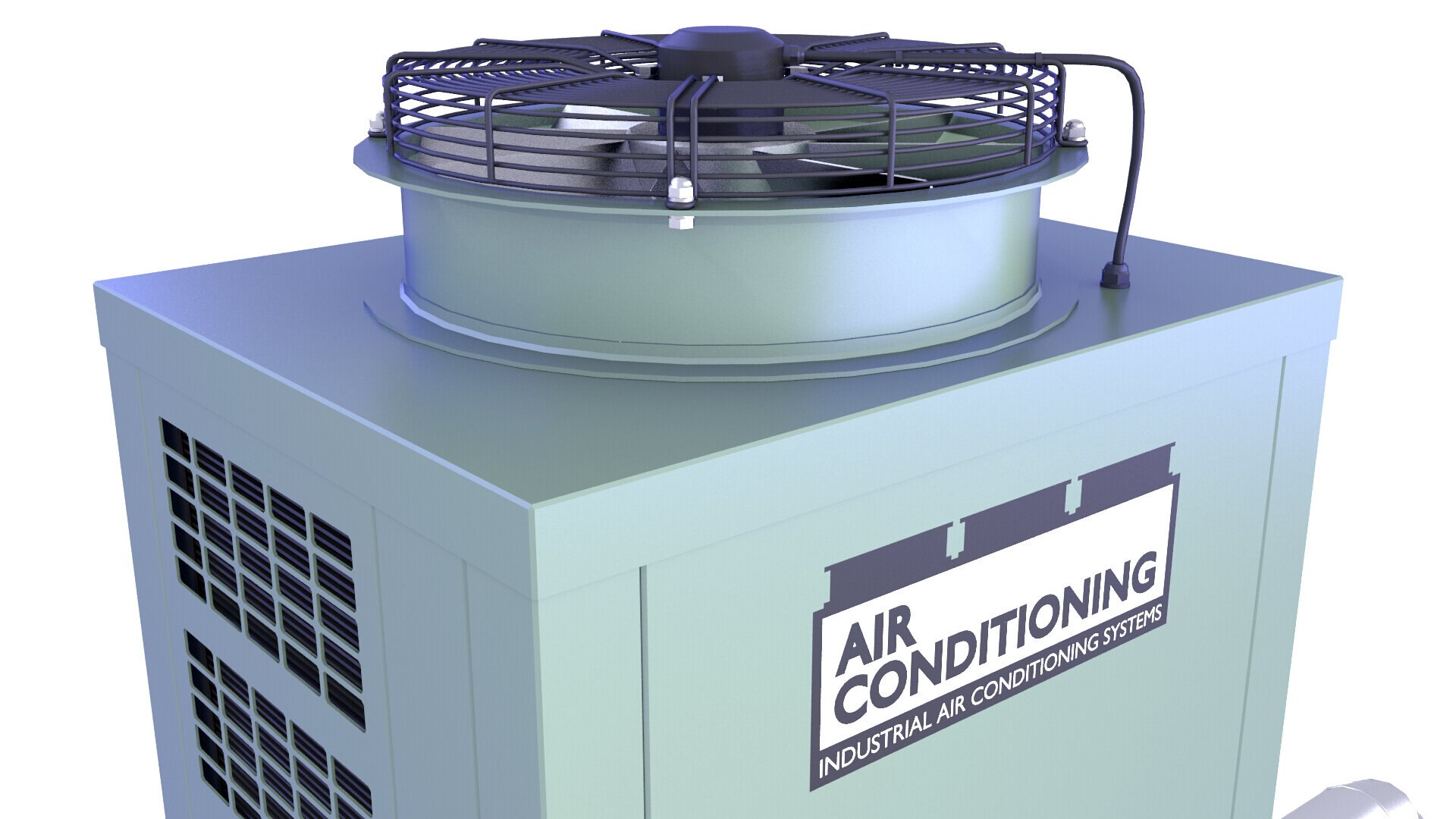 Industrial Rooftop Chiller MP 18 model - TurboSquid 2098383