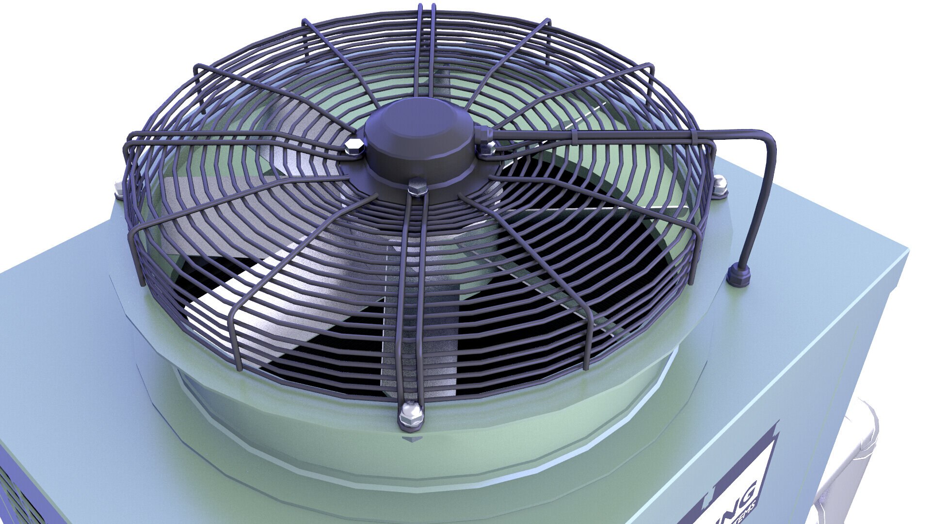 Industrial Rooftop Chiller MP 18 model - TurboSquid 2098383