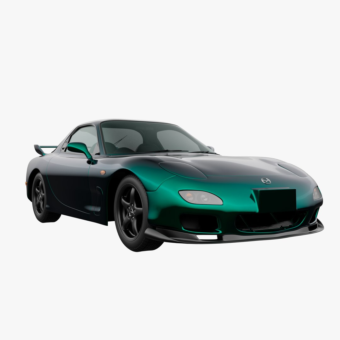 3D Rigged Mazda RX-7 model - TurboSquid 2042342