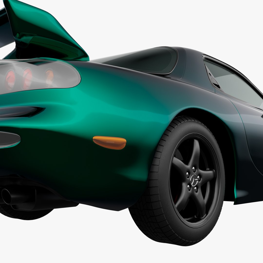 3D Rigged Mazda RX-7 Model - TurboSquid 2042342
