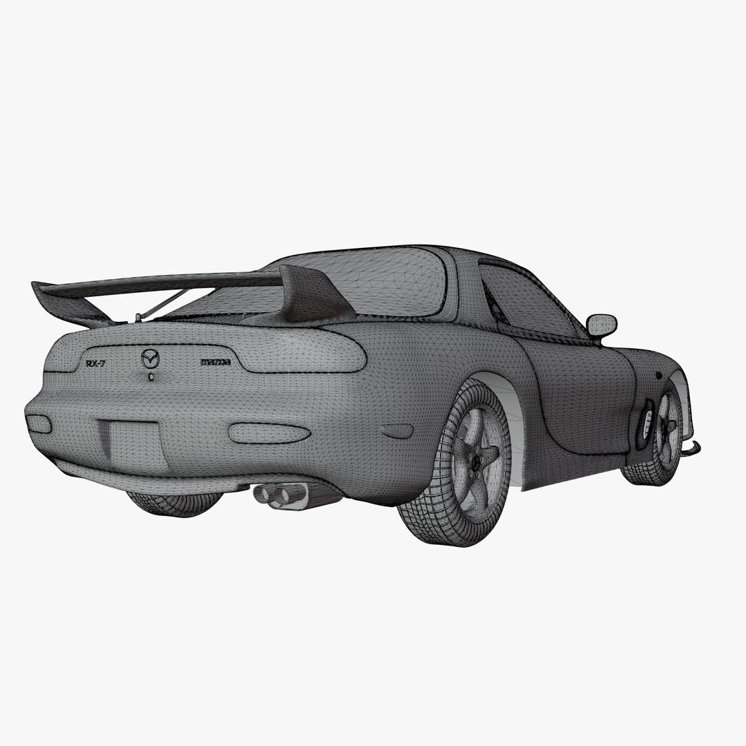 3D Rigged Mazda RX-7 Model - TurboSquid 2042342