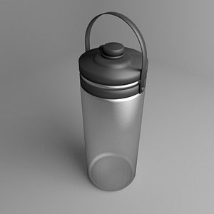 multi-use handle water bottle 3D model