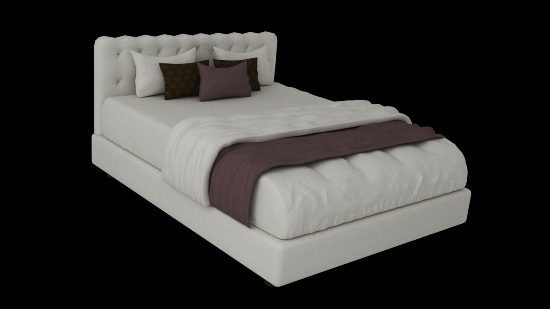 3D Bed model https://p.turbosquid.com/ts-thumb/28/rqCZ73/hI/bed3_01/jpg/1791973365/1920x1080/fit_q87/1dd285a2913c5359fccbbd2a0694127a4803f1a6/bed3_01.jpg