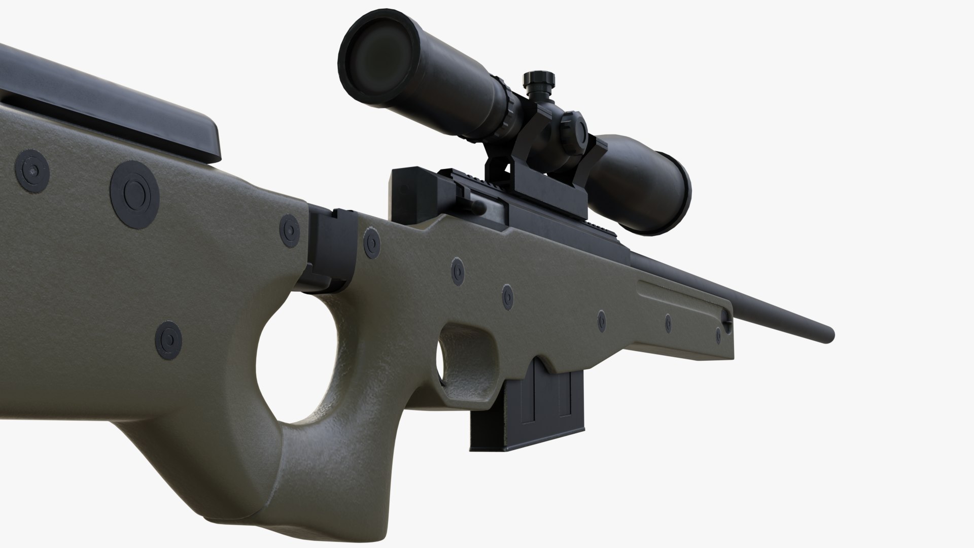 Awp Sniper Rifle 3d Turbosquid 2034880