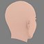 Kendall Jenner Head - No Hair - Low poly head for game
