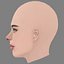 Kendall Jenner Head - No Hair - Low poly head for game
