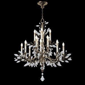 Fine Art Lamps 753840  chandelier crystal glass celing lobby hall foyer lamp suspension