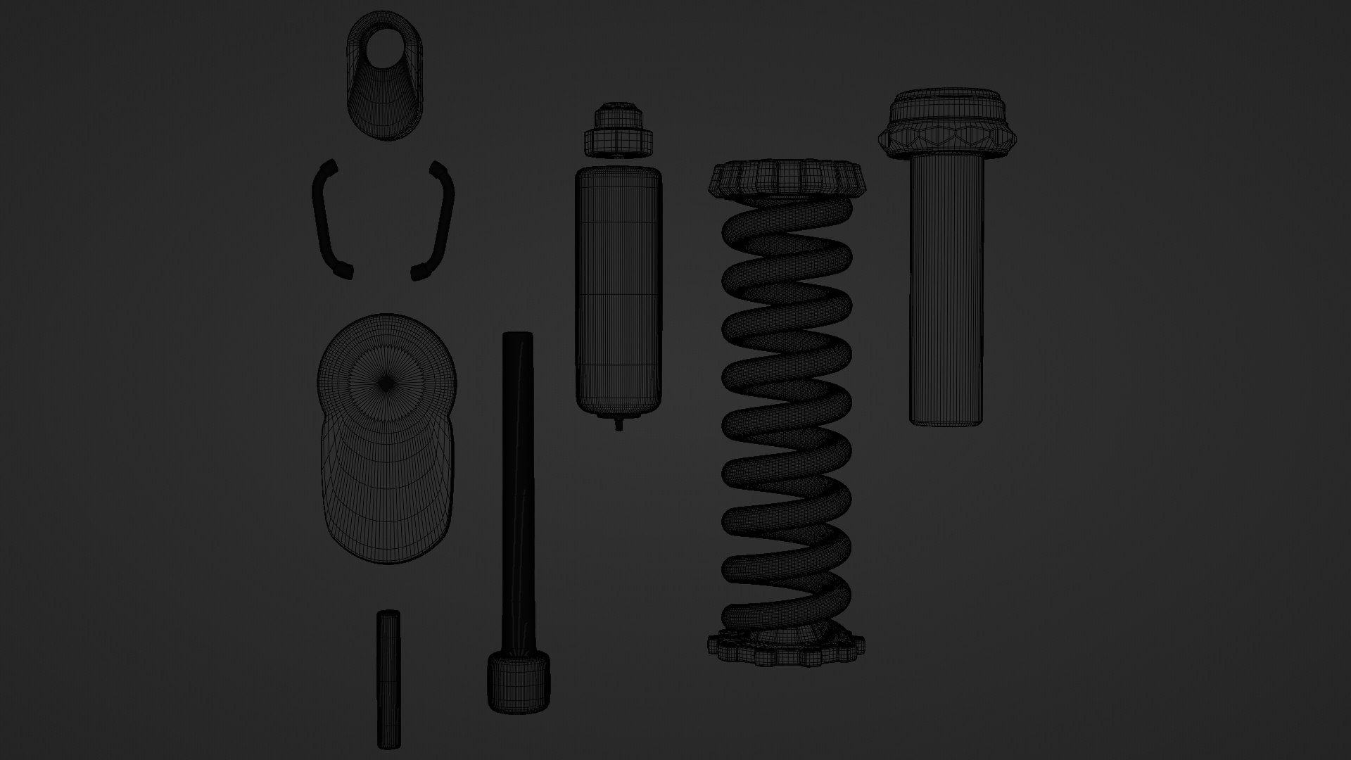 Shock Absorber 3D Model TurboSquid 1941271