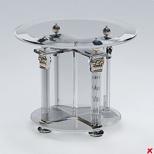 table glass 3d model