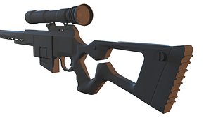 sniper rifle base mesh obj