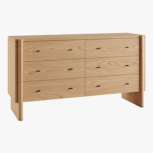 3D Otto 6-Drawer Dresser