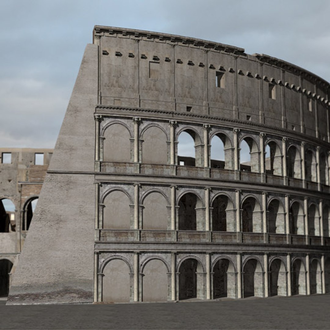 Colosseum Roman Ruins 3d Model