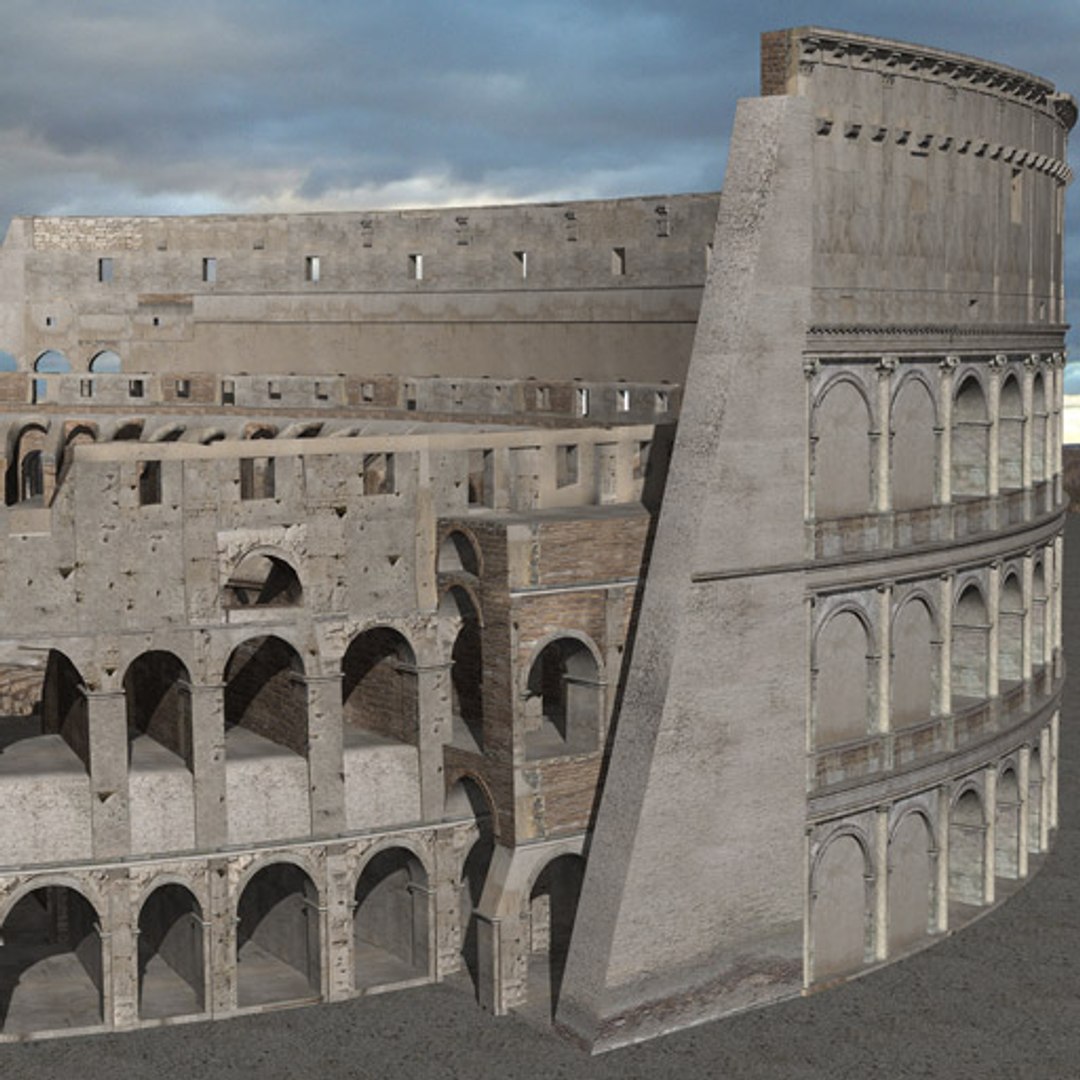 Colosseum Roman Ruins 3d Model
