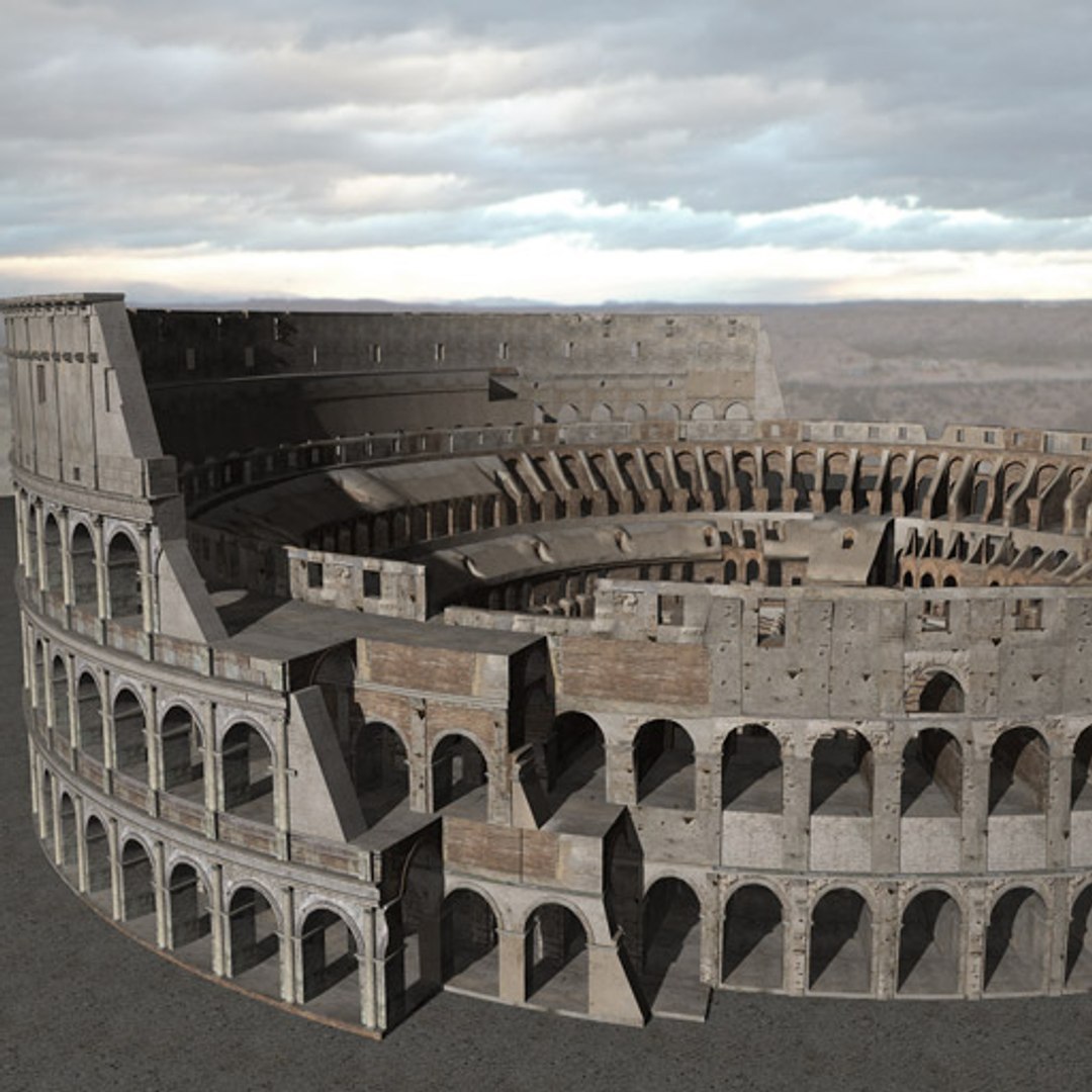 Colosseum Roman Ruins 3d Model